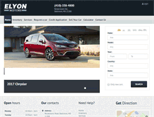 Tablet Screenshot of elyonmotors.com